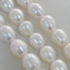 Pearl, cultured freshwater, Rice Shape 12x9mm Hole:About 0.1mm，Sold per 16-inch strand.