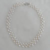 Pearl Necklace, cultured freshwater, 8x5mm Hole:About 0.1mm，Sold per 16-inch strand.