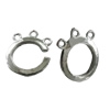 Copper Toggle Clasps Jewelry Findings Lead-free Platina Plated, 17x15mm Hole:1mm, Sold by Bag