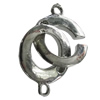 Copper Toggle Clasps Jewelry Findings Lead-free Platina Plated, 20x16mm Hole:2mm, Sold by Bag