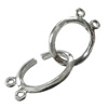 Copper Toggle Clasps Jewelry Findings Lead-free Platina Plated, 20x12mm Hole:1mm, Sold by Bag