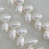 Pearl, cultured freshwater, Teardrop 9-10mm Hole:About 0.1mm，Sold per 16-inch strand.