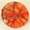 Transparent Acrylic Bead, Flat Round 28mm Hole:2mm, Sold by Bag