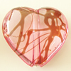 Transparent Acrylic Bead, Heart 24x22mm Hole:2mm, Sold by Bag