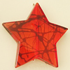 Transparent Acrylic Bead, Star 40mm Hole:2mm, Sold by Bag