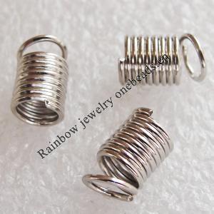 Jewelry Terminators, Cord Tip ends, Iron, Lead-free, 3.0mm, Sold by bag