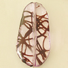 Transparent Acrylic Bead, Nugget 24x48mm Hole:2mm, Sold by Bag