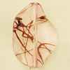 Transparent Acrylic Bead, Twist Nugget 46x32mm Hole:1.5mm, Sold by Bag