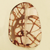 Transparent Acrylic Bead, Nugget 32x45mm Hole:1.5mm, Sold by Bag