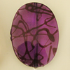 Transparent Acrylic Bead, Nugget 25x34mm Hole:1mm, Sold by Bag