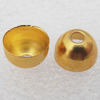 Jewelry Terminators, Cord End Caps, Iron, Lead-free, 6x9mm with 8mm inside diameter, Hole: about 2mm, Sold by bag