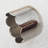 Jewelry Terminators, Cord End Caps, Iron, Lead-free, 10x9mm with 8mm inside diameter, Hole: about 2mm, Sold by bag
