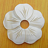 Carved Shell Pendant, Flower 45mm Hole:9mm, Sold by PC