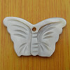 Carved Shell Pendant, Wing 21x34mm Hole:2mm, Sold by PC