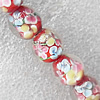 Inner Flower Lampwork Beads, Round 12mm Hole:About 1.5mm, Sold by PC