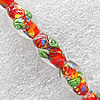 Inner Flower Lampwork Beads, Oval 11x16mm Hole:About 1.5mm, Sold by PC