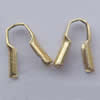 Wire Guardian, Brass Lead-free, about 8mm long, Hole: 1.2mm, Sold by bag