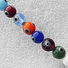 Lampwork Beads, Round 8mm Hole:About 1.5mm, Sold by PC