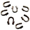 Wire Guardian, Brass Lead-free, 4x4mm, Hole: 0.8mm, Sold by bag