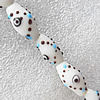 Lampwork Beads, Oval 12x20mm Hole:About 1.5mm, Sold by PC