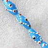 Lampwork Beads, Oval 12x20mm Hole:About 1.5mm, Sold by PC