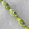 Lampwork Beads, Oval 12x20mm Hole:About 1.5mm, Sold by PC