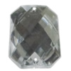 Taiwan Acrylic Cabochons with 2 Holes, Faceted Rondelle 8x10mm, Hole:About 0.5mm, Sold by Bag 
