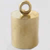 Cord Cap/Ends, Copper, about 3mm wide, 9mm long; hole: 1.2mm, Sold by bag