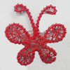 Iron Thread Component Handmade Lead-free, Butterfly 37x37mm, Sold by Bag