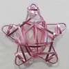 Iron Thread Component Handmade Lead-free, Star 48mm, Sold by Bag