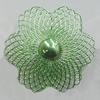 Iron Thread Component Handmade Lead-free, Flower 40mm, Sold by Bag