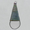 Iron Thread Component Handmade Lead-free, 66x23mm Hole:4mm, Sold by Bag