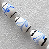 Lampwork Beads, Drum 16x28mm Hole:About 1.5mm, Sold by PC