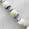 Lampwork Beads, Drum 16x28mm Hole:About 1.5mm, Sold by PC