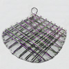 Iron Thread Component Handmade Lead-free, Sector 50x60mm, Sold by Bag