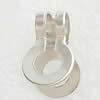 Bead Tip/Ends, Brass Lead-Free, about 11mm long, 6mm wide, hole: 2.4mm, Sold by Bag 