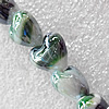 Lampwork Beads, Heart 12mm Hole:About 1.5mm, Sold by PC