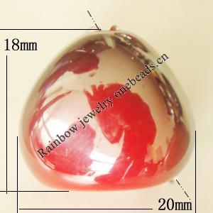 Uv polishing Acrylic Beads, 20x18mm Hole:3mm, Sold by Bag  