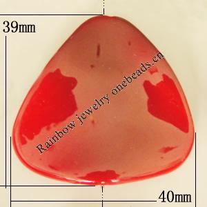 Uv polishing Acrylic Beads, 40x39mm Hole:1mm, Sold by Bag  