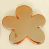 Uv polishing Acrylic Beads, Flower 48mm Hole:3mm, Sold by Bag  