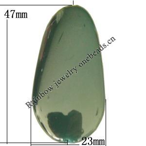 Uv polishing Acrylic Beads, 47x23mm Hole:2mm, Sold by Bag  