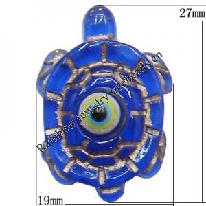 Turkish Resin Cabochons, Turtle 27x19mm, Sold By Bag
