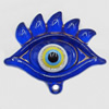 Turkish Resin Pendants, Eye 54x43mm Hole:4mm, Sold By Bag