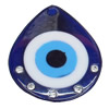 Turkish Resin Pendants, Flat Teardrop 87x70mm Hole:4.5mm, Sold By Bag