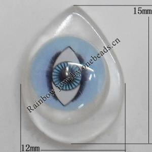 Turkish Resin Cabochons, Teardrop 15x12mm, Sold By Bag