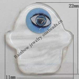 Turkish Resin Cabochons, 22x21mm, Sold By Bag