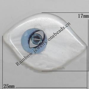 Turkish Resin Cabochons, Eye 25x17mm, Sold By Bag