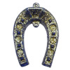 Turkish Resin Pendants, 69x47mm Hole:2.5mm, Sold By Bag