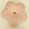 Uv polishing Acrylic Beads, Flower 25mm Hole:2.5mm, Sold by Bag  
