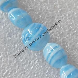 Lampwork Beads, Flat Round 12mm Hole:About 1.5mm, Sold by PC